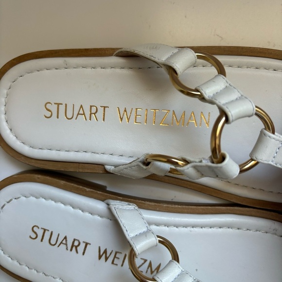 Stuart Weitzman Lalita Harness Leather Flat Sandals Sz 5 $405 - Picture 4 of 6